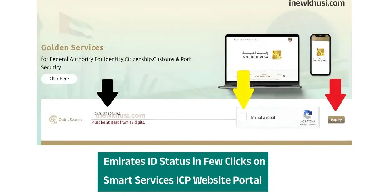 Emirates ID Status in Few Clicks on Smart Services ICP Website Portal