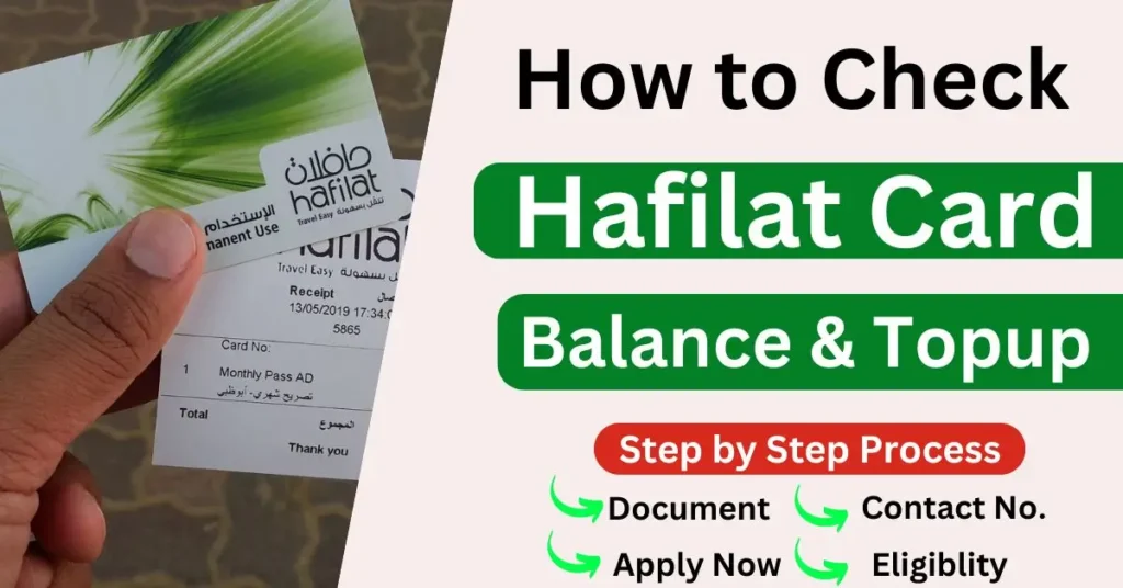 How to Check UAE Hafilat Card Balance