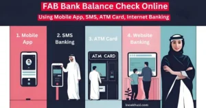 FAB Bank Balance Check Online Using Mobile App, SMS Services, ATM Card, Internet Banking