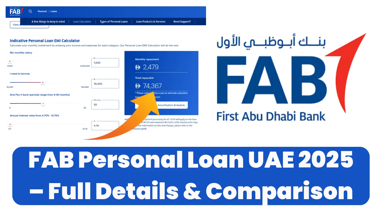 FAB Personal Loan UAE 2025 – Full Details Comparison