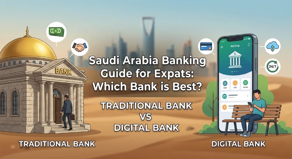 Saudi Arabia Banking Guide for Expats Which Bank is Best TRADITIONAL BANK VS DIGITAL BANK