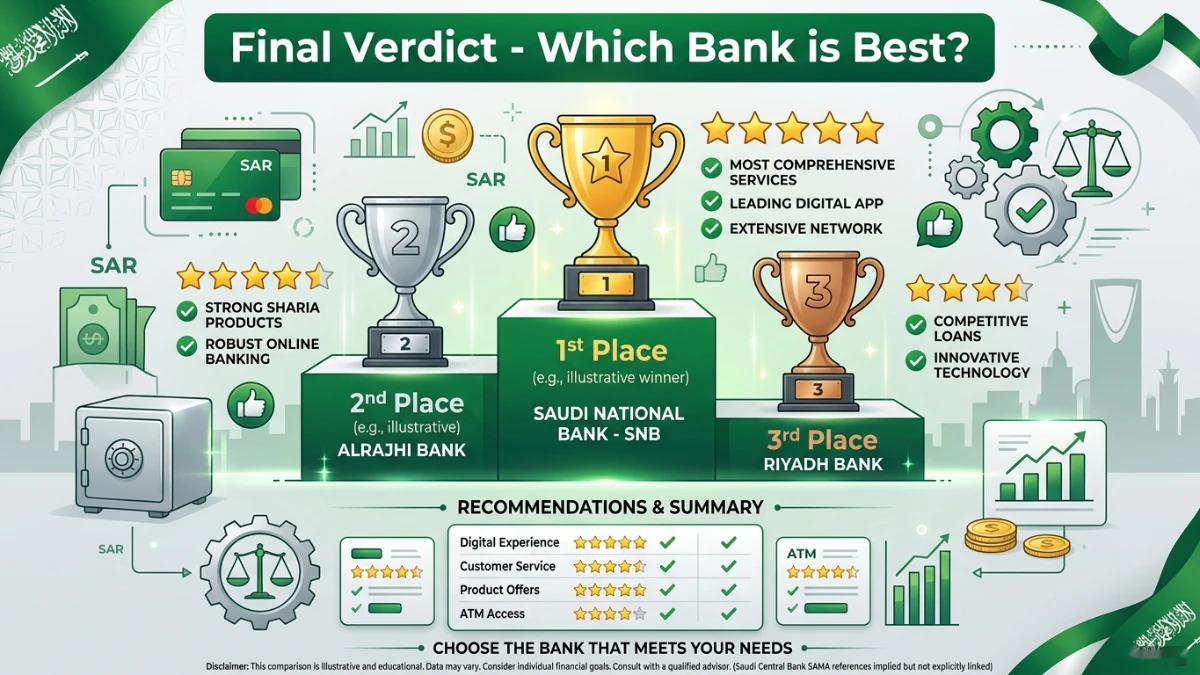 Saudi Arabia Al Rajhi vs SNB vs D360 Bank Full Comparison — Expat Ke Liye Konsa Best Hai? 5 Al Rajhi vs SNB vs D360 Bank — Full Comparison Which One is Best for Expats in Saudi Arabia 4