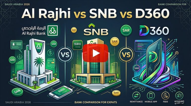 Al Rajhi vs SNB vs D360 Bank — Expat Ke Liye Konsa Best Hai Full Comparison 2026 1