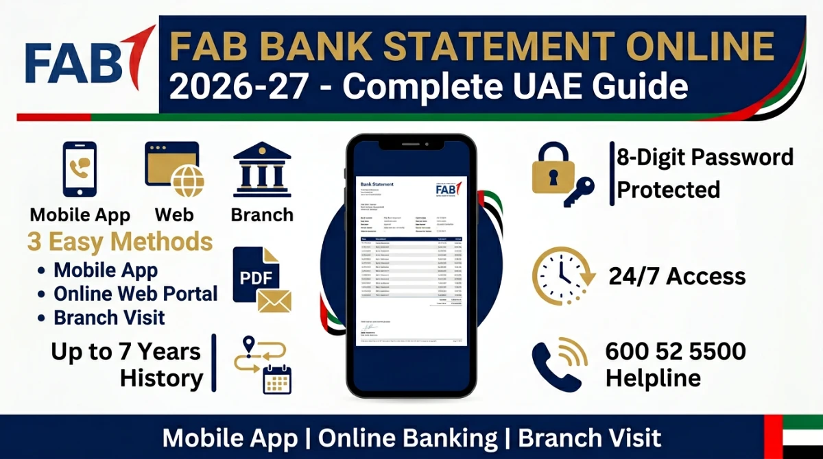 FAB Bank Statement Online 2026-27: Ultimate Download Guide (UAE)