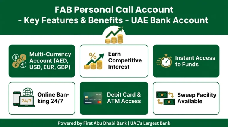 FAB Personal Call Account Features and Benefits UAE Bank Account