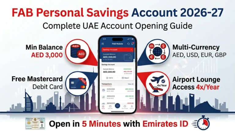 FAB Personal Savings Account Complete Guide UAE Bank Account