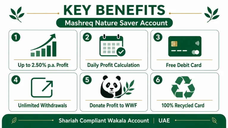 Key Benefits Nature Saver Account UAE Bank Account K7M9P