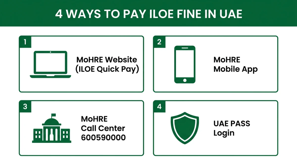 Four official channels to check and pay ILOE fine in UAE &mdash; MoHRE website, app, call center and UAE PASS