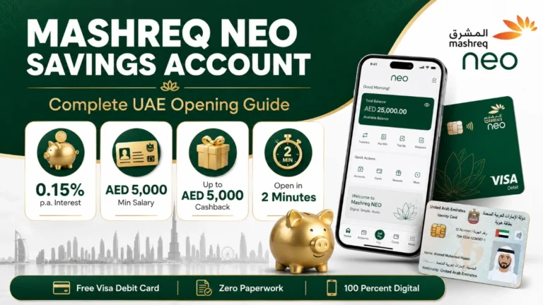 mashreq neo savings account uae complete guide dubai bank account